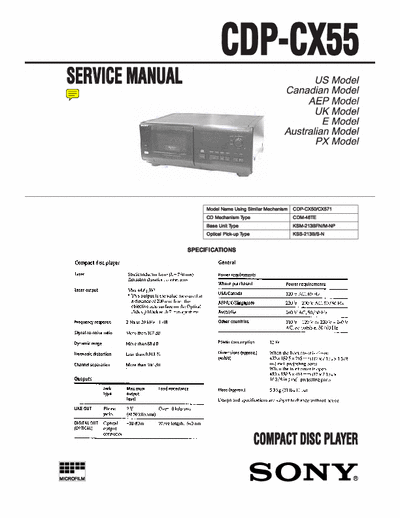 sony cdpx-55 sony disc man